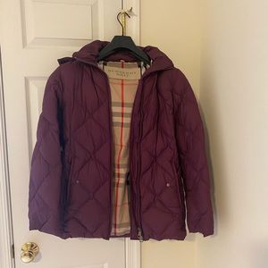Burberry Brit | Purple Diamond Quilted Puffer